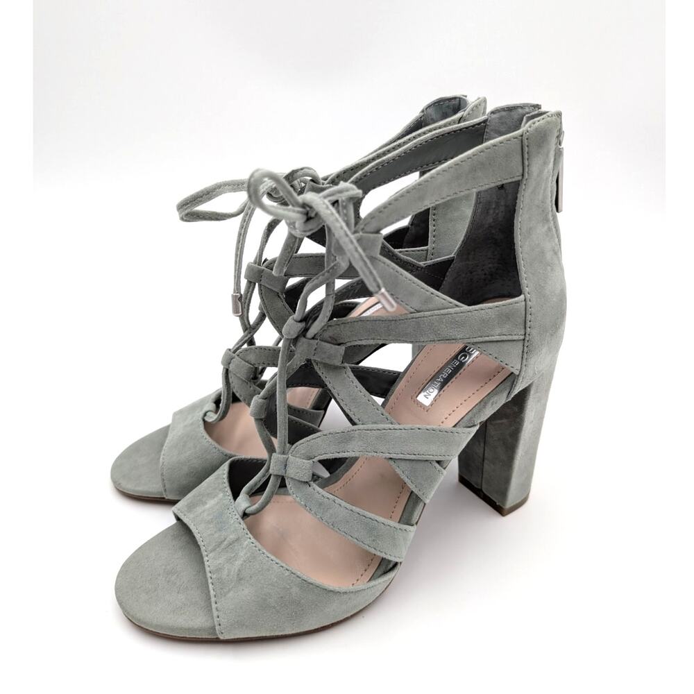 BCBGeneration Rameena Cage Wrapped Stiletto Heel Sandal Women's Size US7M EU37